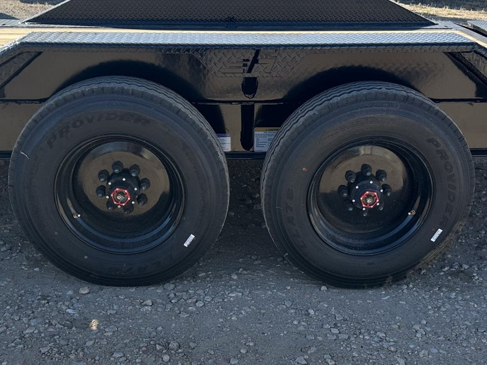 26' HEH Gooseneck Equipment Trailer (2) 10K Axles, Drive Over Fenders, 3' Dove W/ Mountain Ramps - Equipment Trailers - Stryker Dealership Group