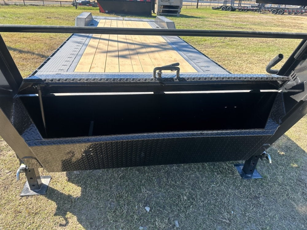 26' HEH Gooseneck Equipment Trailer (2) 10K Axles, Drive Over Fenders, 3' Dove W/ Mountain Ramps - Equipment Trailers - Stryker Dealership Group