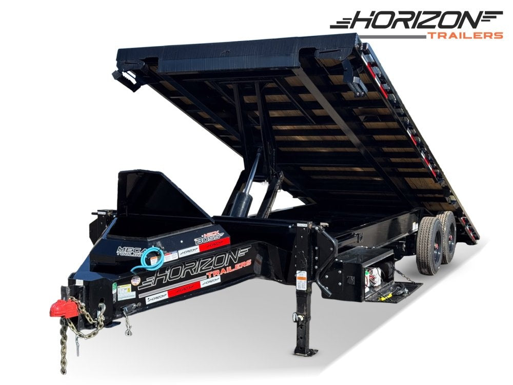 26' Horizon FFT Bumper Pull Full Deckover TIlt Trailer - (2) 10K Axles - Deckover Trailers - Deckover Tilt - Stryker Dealership Group