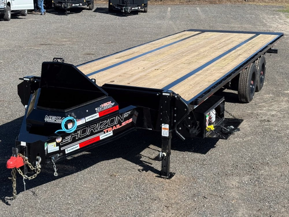 26' Horizon FFT Bumper Pull Full Deckover TIlt Trailer - (2) 10K Axles - Deckover Trailers - Deckover Tilt - Stryker Dealership Group