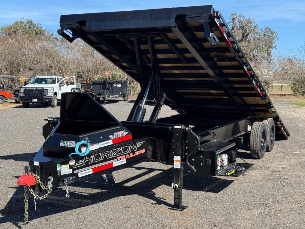 26' Horizon FFT Bumper Pull Full Deckover TIlt Trailer - (2) 10K Axles - Deckover Trailers - Deckover Tilt - Stryker Dealership Group