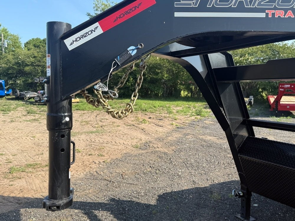 26' Horizon HET Gooseneck Equipment Tilt Trailer Drive Over Fenders - (2) 10K Axles - Equipment Tilt - Stryker Dealership Group