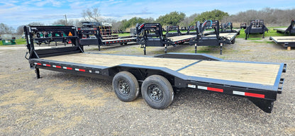 26' LDX Equipment Hauler 102" Wide (2) 7k Axles Straight Deck Slide Out Ramps 113318 - Equipment Trailers - Stryker Dealership Group