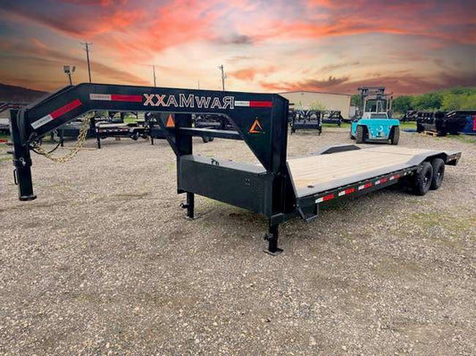 26' LDX Equipment Hauler 102" Wide (2) 7k Axles Straight Deck Slide Out Ramps 113318 - Equipment Trailers - Stryker Dealership Group