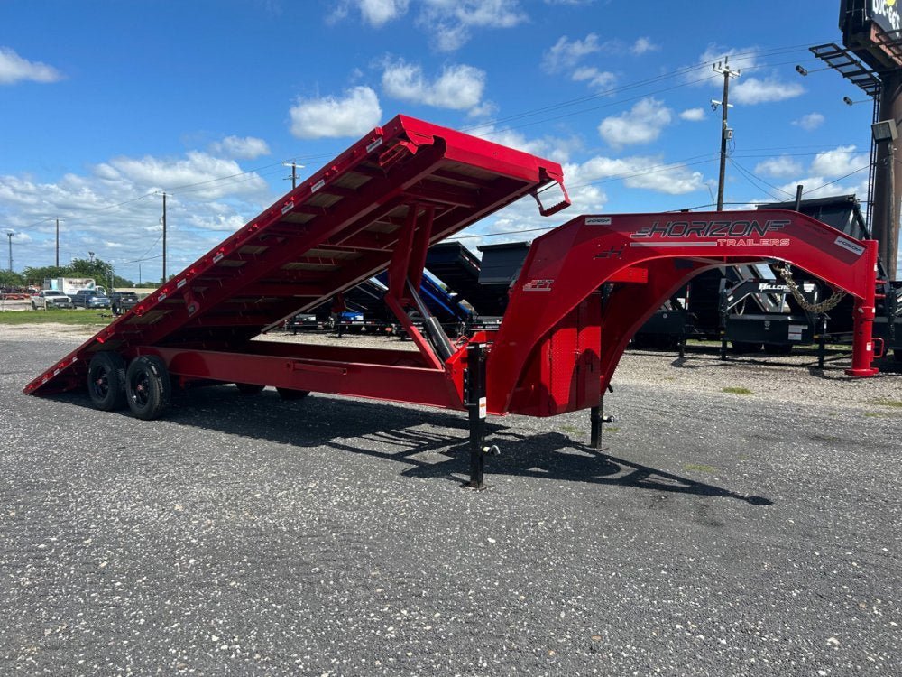 28' Horizon FFT Gooseneck Full Deckover Tilt Trailer - (2) 10K Axles 016937 - Stryker Dealership Group
