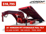 28' Horizon FFT Gooseneck Full Deckover Tilt Trailer - (2) 10K Axles 016937 - Stryker Dealership Group