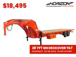 28' Horizon FFT Gooseneck Full Deckover Tilt Trailer - (2) 10K Axles 016938 - Stryker Dealership Group