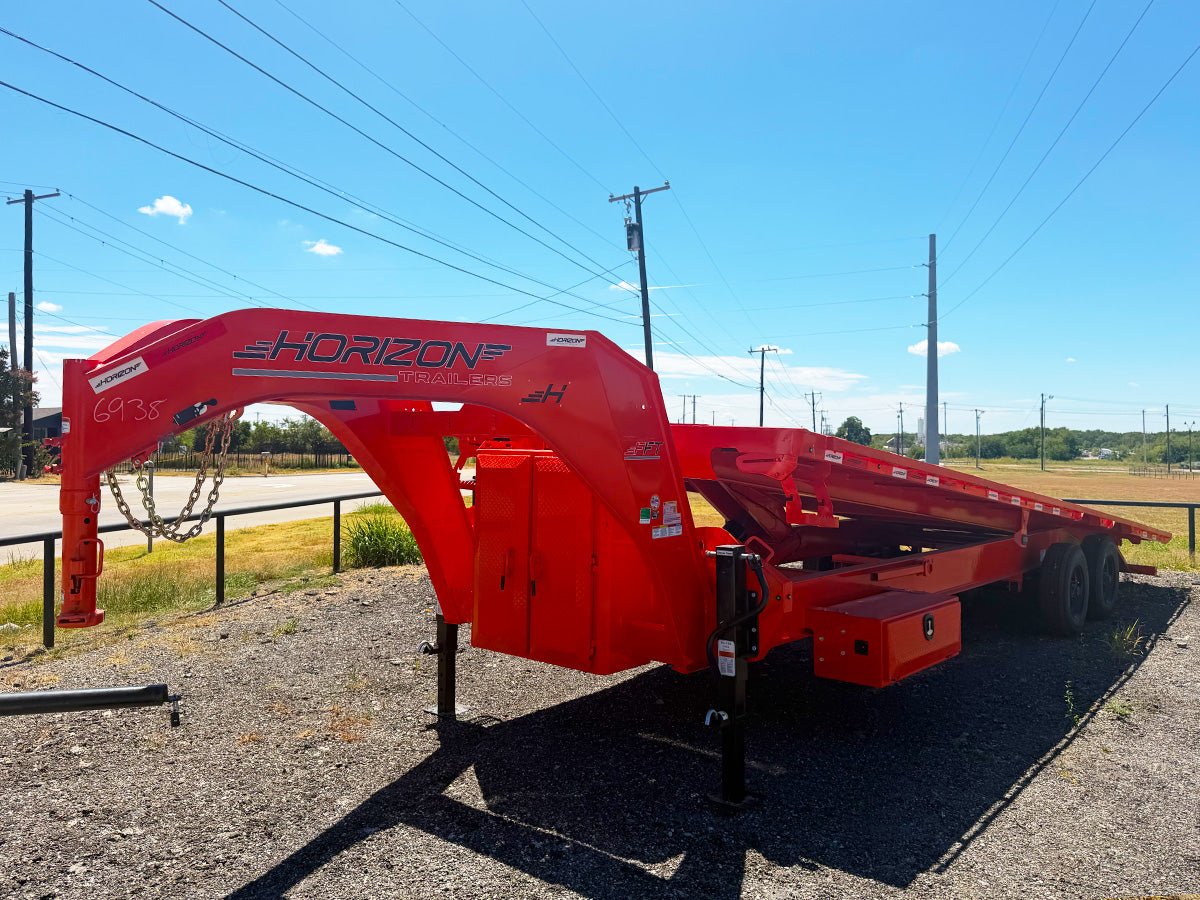 28' Horizon FFT Gooseneck Full Deckover Tilt Trailer - (2) 10K