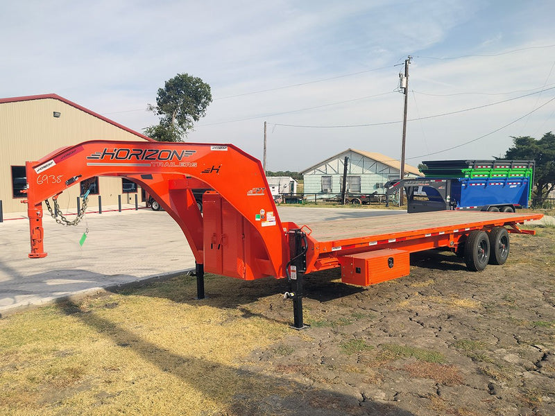 28' Horizon FFT Gooseneck Full Deckover Tilt Trailer - (2) 10K Axles 016938 - Stryker Dealership Group