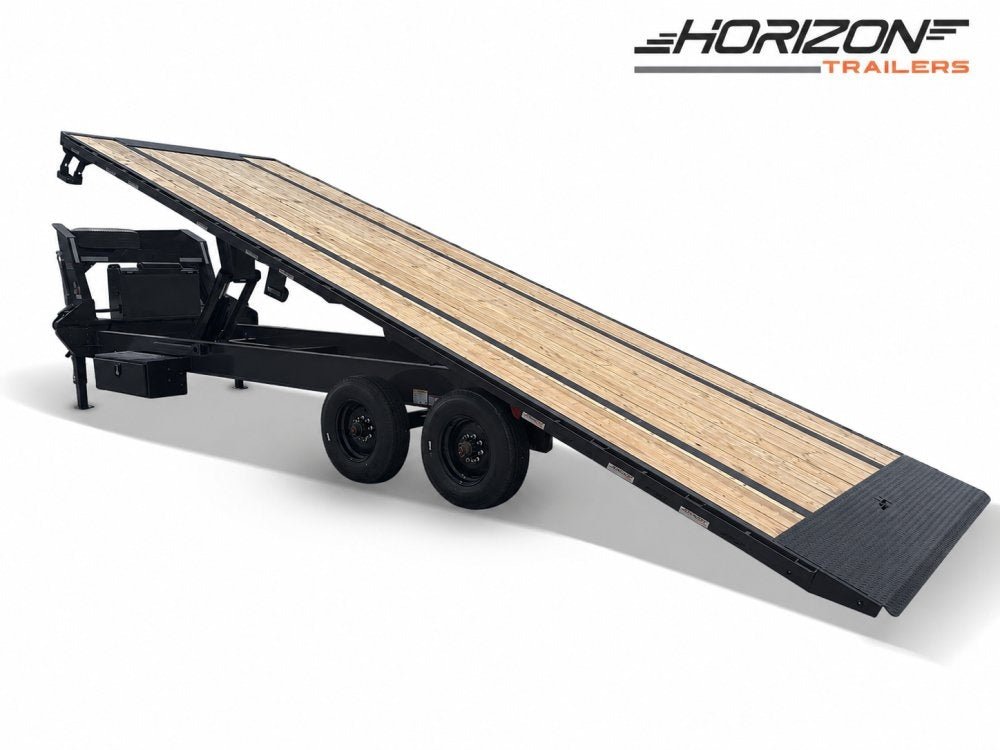 28' Horizon FFT Gooseneck Full Deckover TIlt Trailer - (2) 10K Axles 018028 - Stryker Dealership Group
