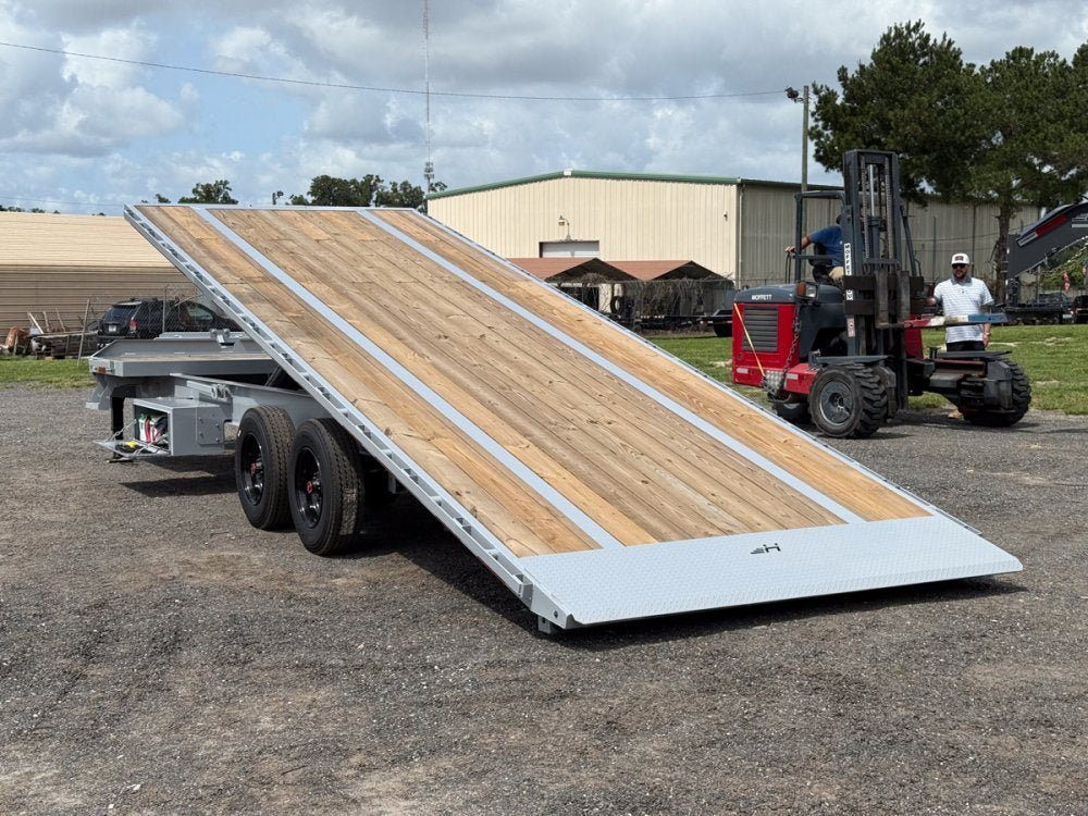 28' Horizon FTS Bumper Pull Hydraulic Deckover Tilt Trailer - (2) 10K Axles 014216 - Stryker Dealership Group
