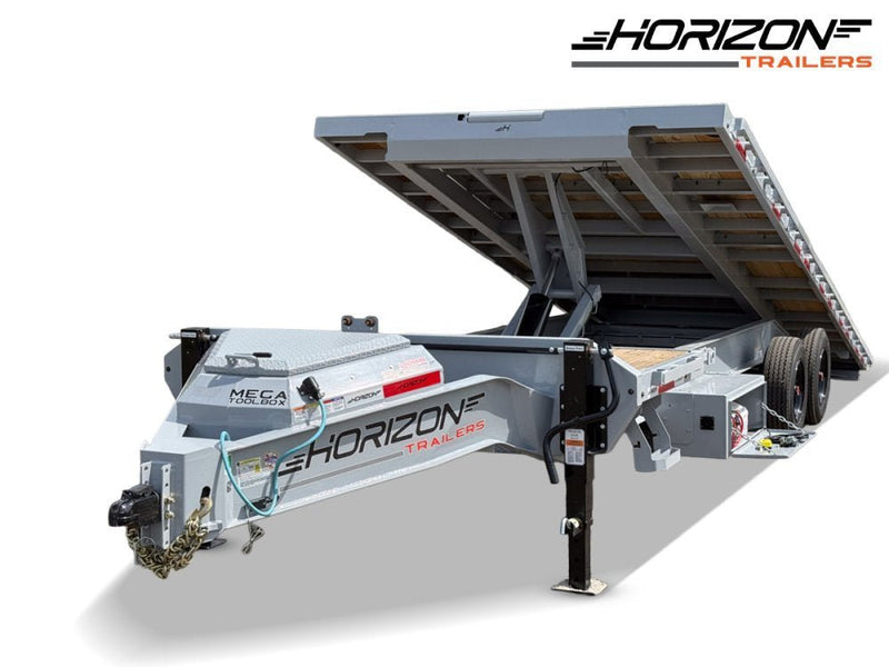28' Horizon FTS Bumper Pull Hydraulic Deckover Tilt Trailer - (2) 10K Axles 014216 - Stryker Dealership Group