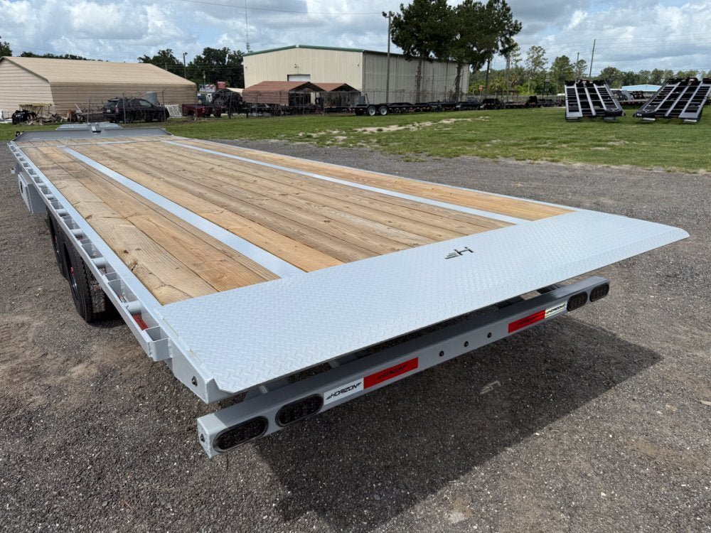 28' Horizon FTS Bumper Pull Hydraulic Deckover Tilt Trailer - (2) 10K Axles 014216 - Stryker Dealership Group
