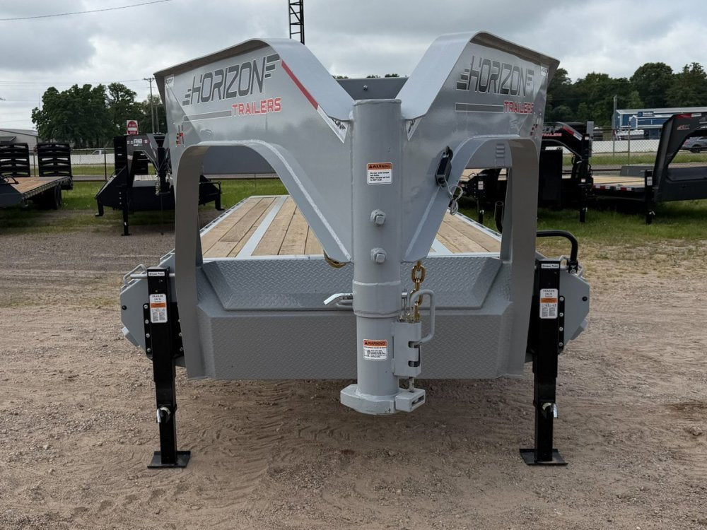 28' Horizon FTS Gooseneck Hydraulic Deckover Tilt Trailer - 10K Axles 015109 - Stryker Dealership Group