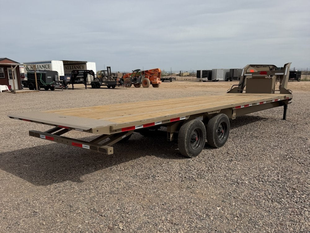 28' Horizon FTS Gooseneck Hydraulic Deckover Tilt Trailer - 10K Axles 016527 - Stryker Dealership Group