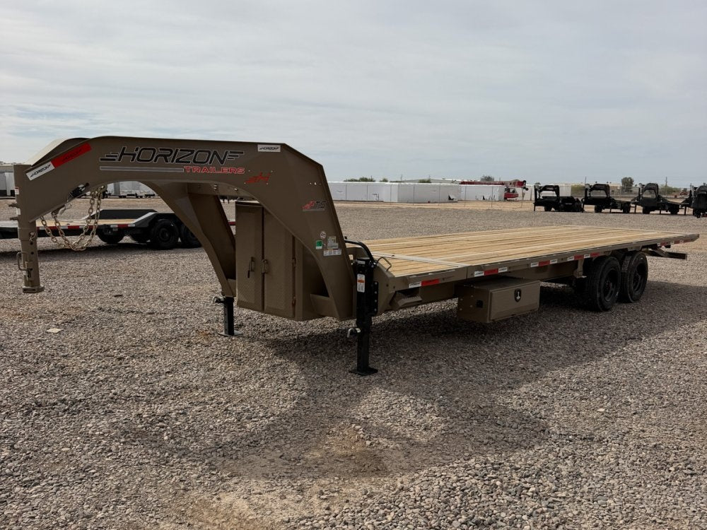 28' Horizon FTS Gooseneck Hydraulic Deckover Tilt Trailer - 10K Axles 016527 - Stryker Dealership Group