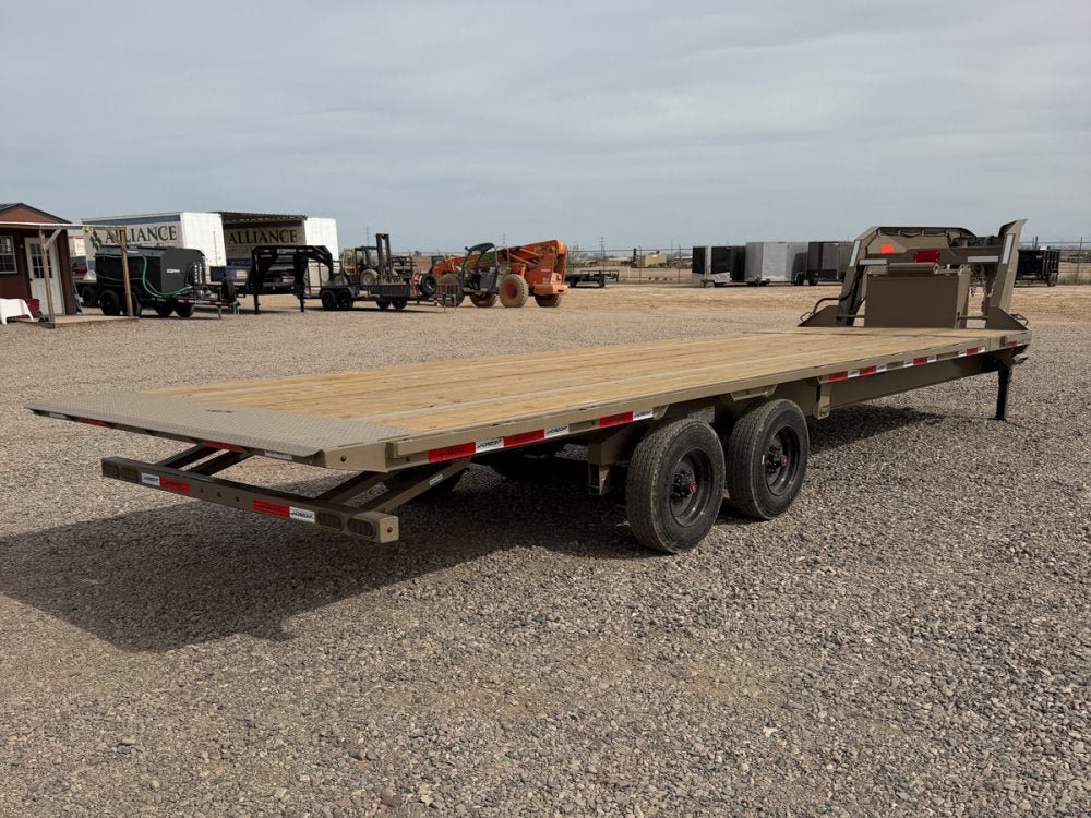 28' Horizon FTS Gooseneck Hydraulic Deckover Tilt Trailer - 10K Axles 016527 - Stryker Dealership Group
