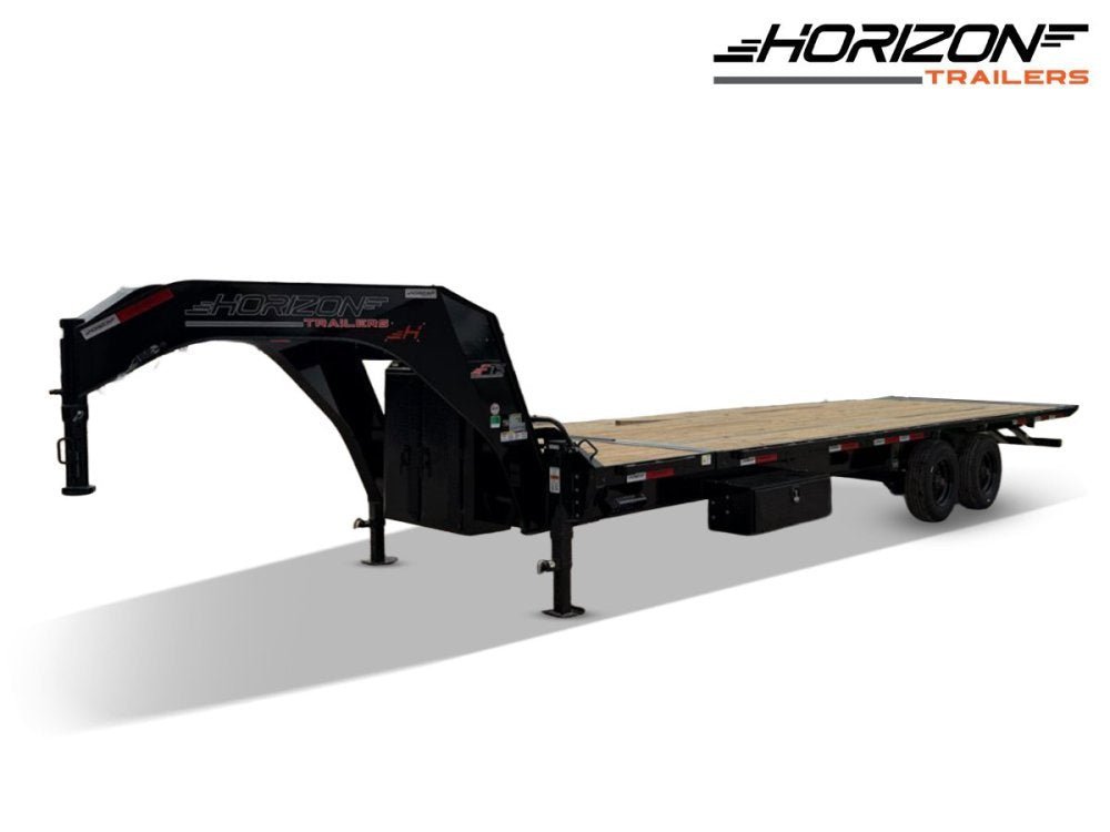 28' Horizon FTS Gooseneck Hydraulic Deckover Tilt Trailer - 10K Axles 016529 - Stryker Dealership Group