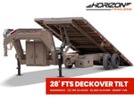 28' Horizon FTS Gooseneck Hydraulic Deckover Tilt Trailer - 10K Axles 16528 - Stryker Dealership Group