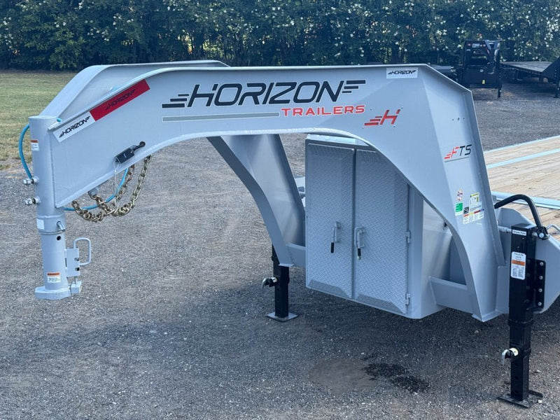 28' Horizon FTS Gooseneck Hydraulic Deckover Tilt Trailer - (2) 10K Axles 016534 - Stryker Dealership Group