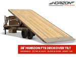 28' Horizon FTS Gooseneck Hydraulic Deckover Tilt Trailer - (2) 10K Axles 016541 - Stryker Dealership Group