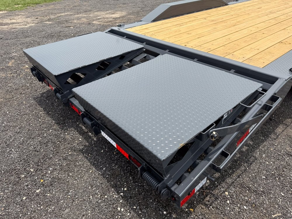 28' H8 Pintle Hitch Mega Ramps 8K Axles - Pintle Hitch Equipment - Equipment Trailers - Stryker Dealership Group