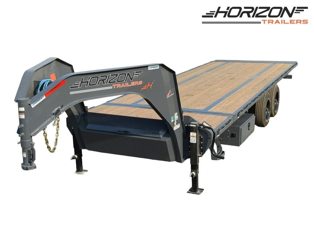 28' Horizon FTS Gooseneck Hydraulic Deckover Tilt Trailer - 10K Axles - Deckover Tilt - Deckover Trailers - Stryker Dealership Group
