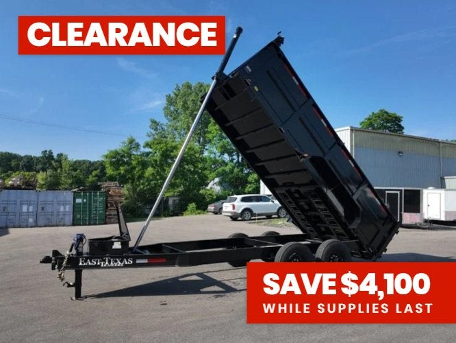 83"x16' Bumper Pull Dump Trailer 36" Sides - 16k GVWR - Telescopic Lift 047577