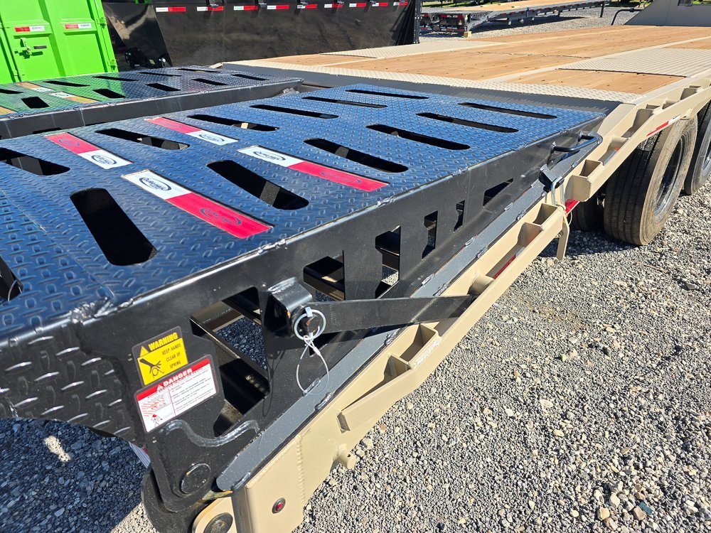 30' DKO Gooseneck Deckover 25' + 5' Mega Ramps (2) 10K Axles 10431 - Stryker Dealership Group