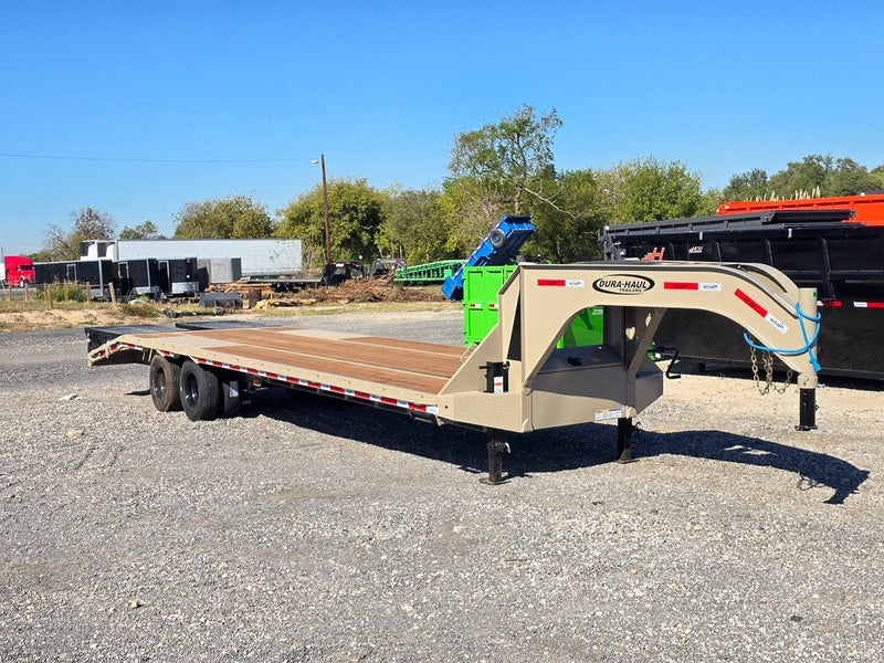 30' DKO Gooseneck Deckover 25' + 5' Mega Ramps (2) 10K Axles 10431 - Stryker Dealership Group