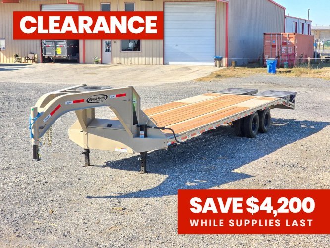 30' DKO Gooseneck Deckover 25' + 5' Mega Ramps (2) 10K Axles 10431 - Stryker Dealership Group