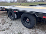 30' Iron Bull FLG Gooseneck Deckover Trailer Mega Ramps - (2) 10,000 lb Axles 914366 - Stryker Dealership Group