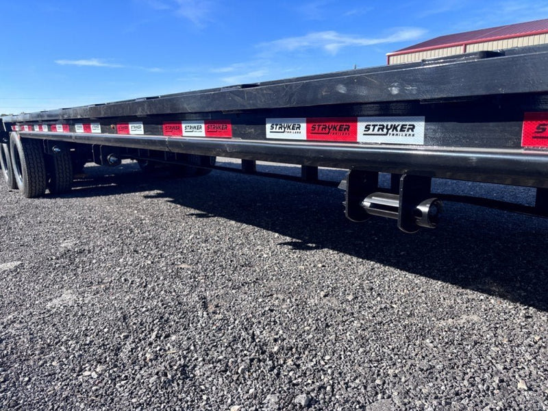 30' Stryker Gooseneck Dual Wheel Deckover Trailer Mega Ramps - (2) 12K Axles 003781 - Stryker Dealership Group