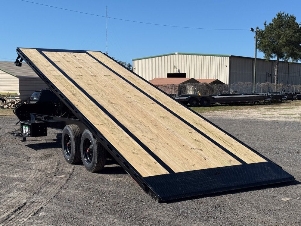 24' Horizon FFT Bumper Pull Full Deckover TIlt Trailer - (2) 10K Axles 018031