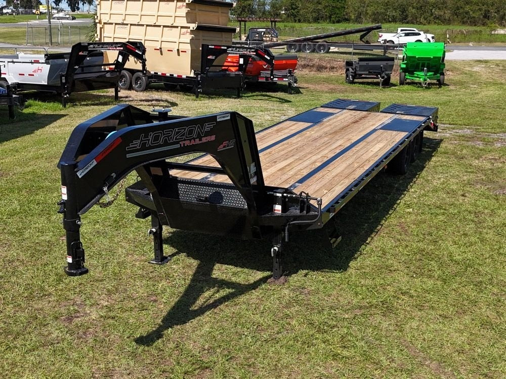 30' FHZ Gooseneck Deckover w/ Mega Ramps (2) 10K Axles - 10K MR DW/Deckover Trailers - Stryker Dealership Group