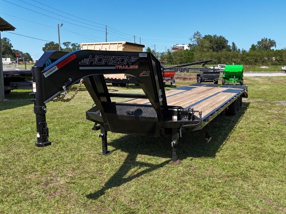 30' FHZ Gooseneck Deckover w/ Mega Ramps (2) 10K Axles - 10K MR DW/Deckover Trailers - Stryker Dealership Group