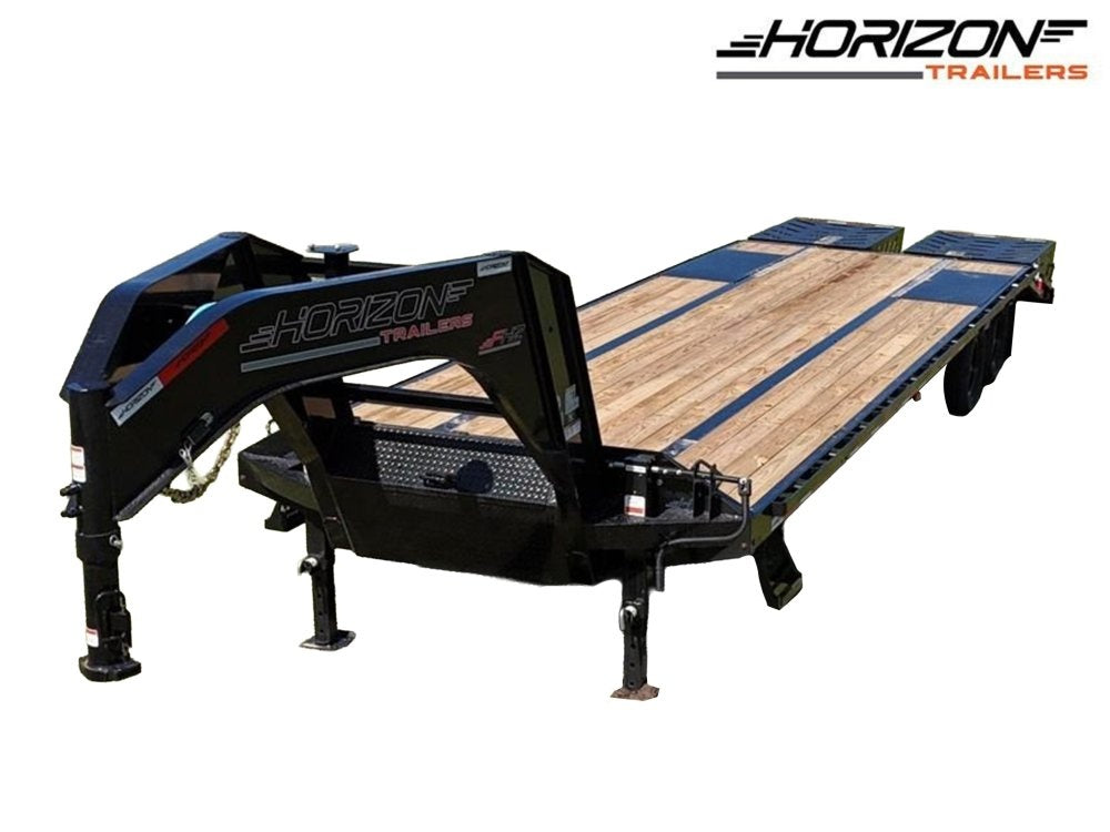 30' FHZ Gooseneck Deckover w/ Mega Ramps (2) 10K Axles - Dual Wheel Deckover - DO 10K MR DW - Stryker Dealership Group