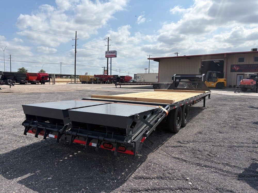 30' FS Gooseneck Mega Ramps 7k Axles 14 Ply Tires - Hotshot Non-CDL/DO 7K MR - Stryker Dealership Group