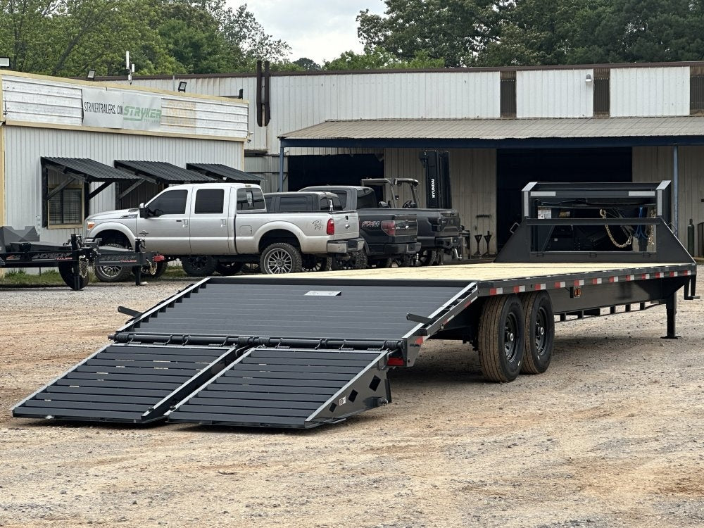 30' FS Gooseneck Mega Ramps 7k Axles 14 Ply Tires - 7K MR/Deckover Trailers - Stryker Dealership Group
