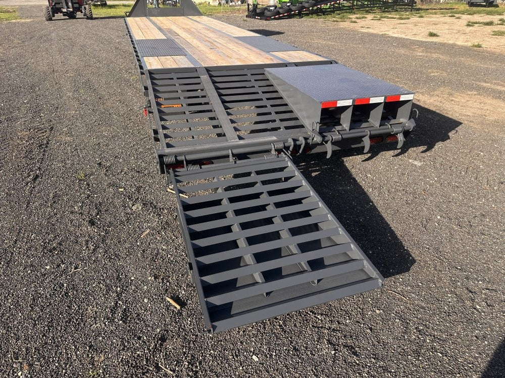 30' HD Gooseneck Deckover (2) 10K Axles, Mega Ramps - 10K MR DW/Deckover Trailers - Stryker Dealership Group