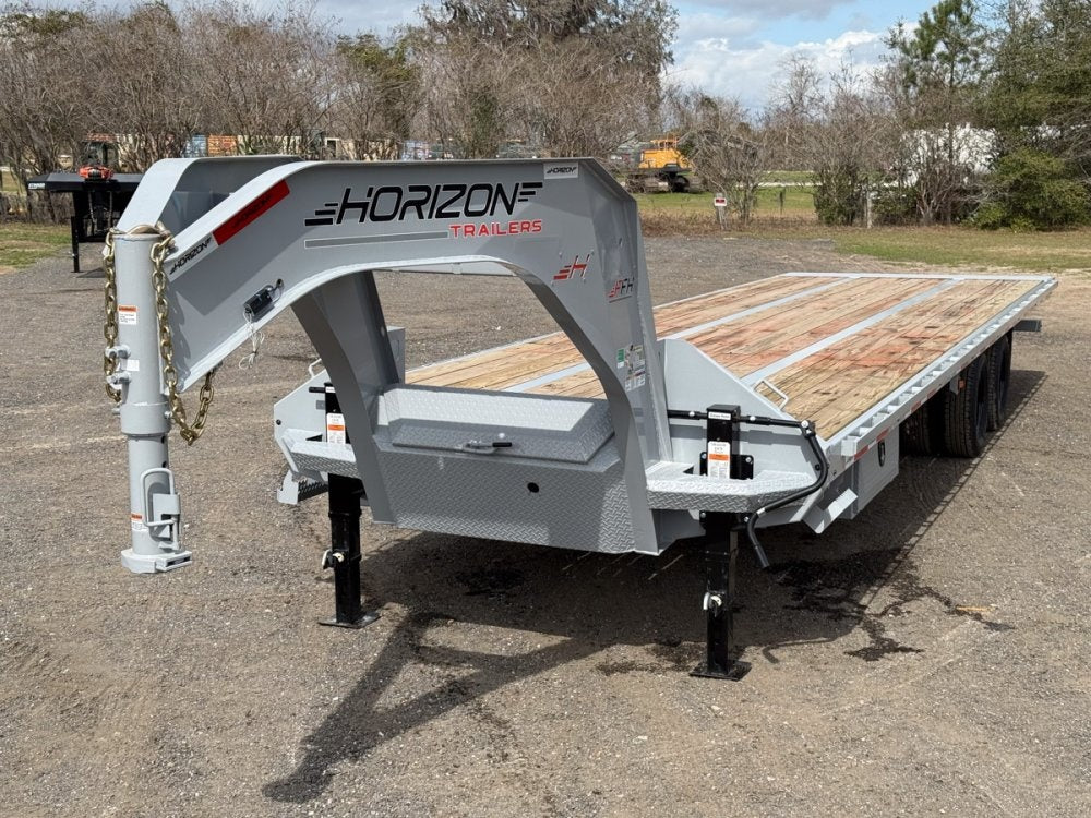 30' Horizon FFH Gooseneck Deckover Full Tilt Trailer - (2) 12k Axles - Deckover Tilt - Deckover Trailers - Stryker Dealership Group
