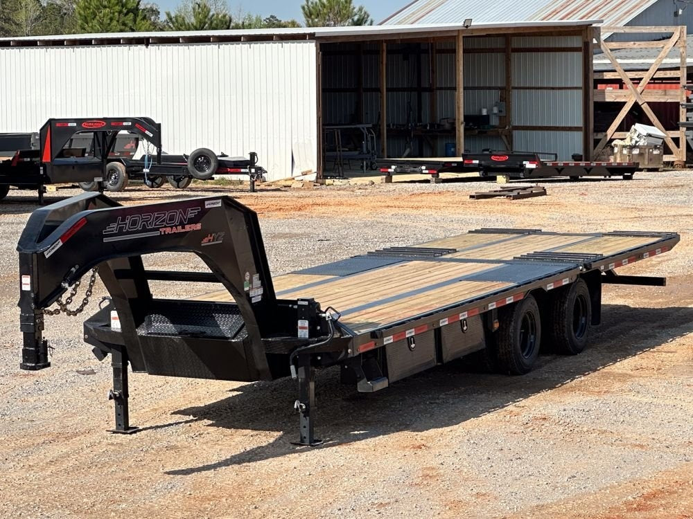 30' HYZ Gooseneck Flat deck Hydraulic Dovetail - Deckover Trailers/Hydraulic Dove - Stryker Dealership Group