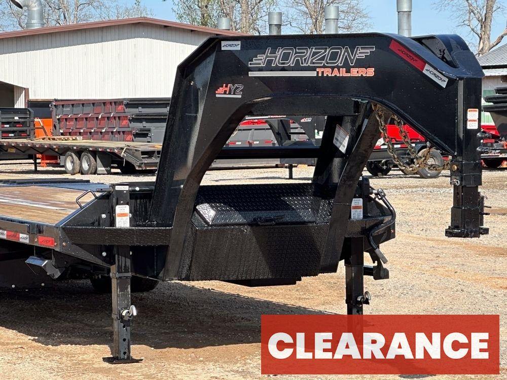 30' HYZ Gooseneck Flat deck Hydraulic Dovetail - Hydraulic Dovetail - Stryker Dealership Group