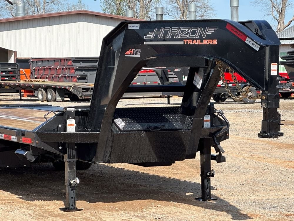 30' HYZ Gooseneck Flat deck Hydraulic Dovetail - Deckover Trailers/Hydraulic Dove - Stryker Dealership Group