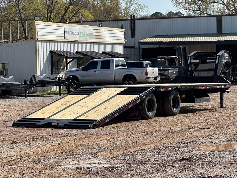 30' HYZ Gooseneck Flat deck Hydraulic Dovetail - Deckover Trailers/Hydraulic Dove - Stryker Dealership Group