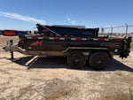 14' Horizon HZ7 Bumper Pull Dump Trailer 24" Side Walls - (2) 7K Axles 017845