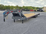 32' DKO Gooseneck Deckover 27' + 5' Mega Ramps (2) 12K Axles 011358 - Stryker Dealership Group