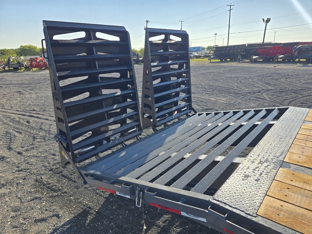 32' DKO Gooseneck Deckover 27' + 5' Mega Ramps (2) 12K Axles 011359 - Stryker Dealership Group