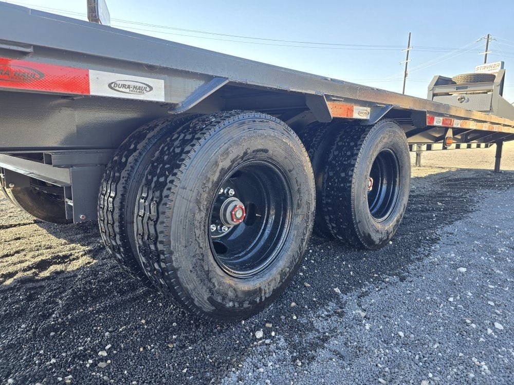 32' DKO Gooseneck Deckover 27' + 5' Mega Ramps (2) 12K Axles 011359 - Stryker Dealership Group