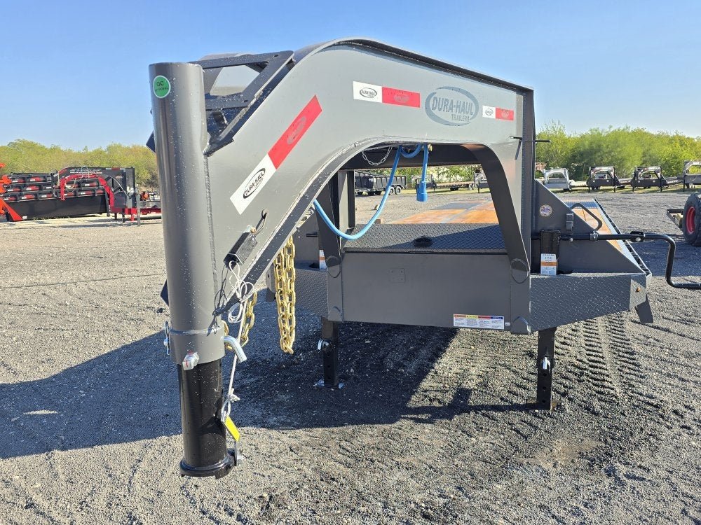 32' DKO Gooseneck Deckover 27' + 5' Mega Ramps (2) 12K Axles 11354 - Stryker Dealership Group